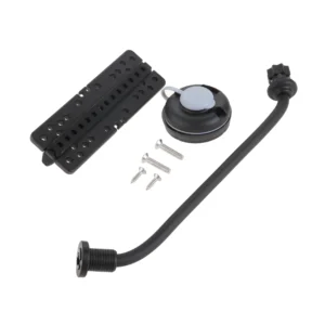 1pc Kayak Electronic Fish Finder Mount Base 360 Degree Swivel Fishfinder GPS Plate Rotating Boat Supporter Black Nylon
