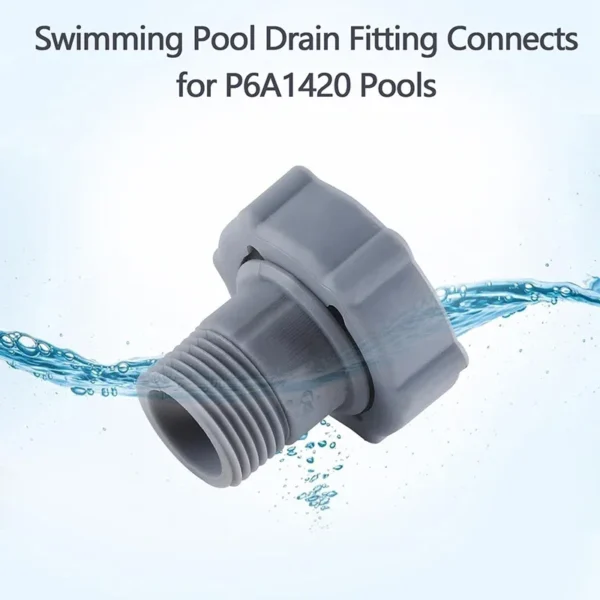 1PC Swimming Pool Drain Fitting Connector For P6A1420 Pools Connect To The Bottom Of The Pool