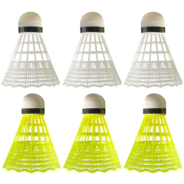 3/6 Pcs Green  PP Head Badminton Balls Portable Badminton Travel Out Products Sport Training Nylon Shuttlecock Outdoor Supplies