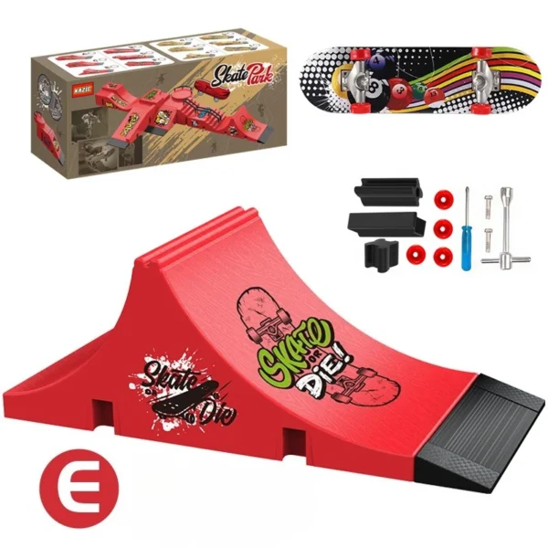 Scb60d28cae72416ebc68ce266b653017I.webp Professional Finger Skateboard DIY Skateboard Park Ramp Accessories Technology Deck Scene Venue Combination Toys Small Gifts