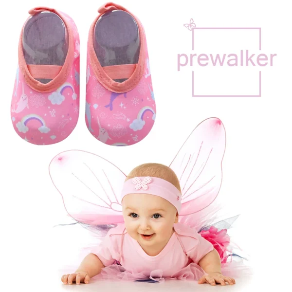 Kids Quick Dry Non-Slip Barefoot Shoes Beach Seaside Water Shoes Outdoor Aqua Socks for Boy Girl Soft Surfing Swimming Shoes