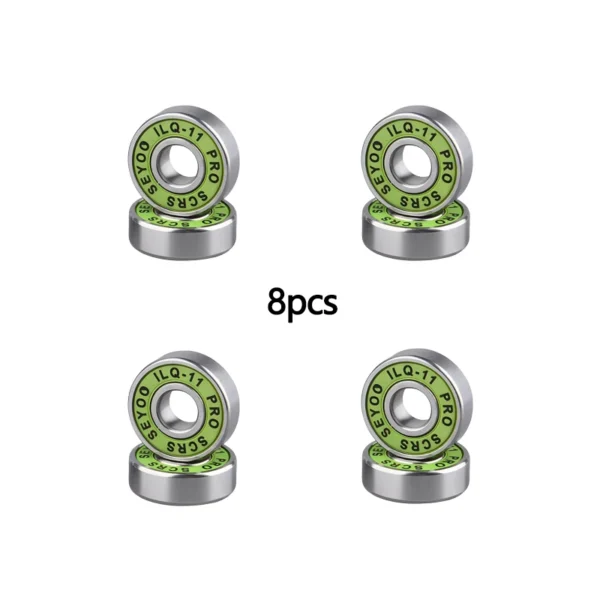 8PC bearings ILQ-11 high-speed bearings are suitable forskateboard long board inline roller skates and ice skates with low noise