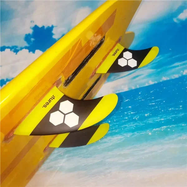 BiLong FUT AM-Size 3-Fin Surfboard Fins Glass Fiber Composite Material Tail Wave Surfboard Accessories Wakeboard Surf Fin