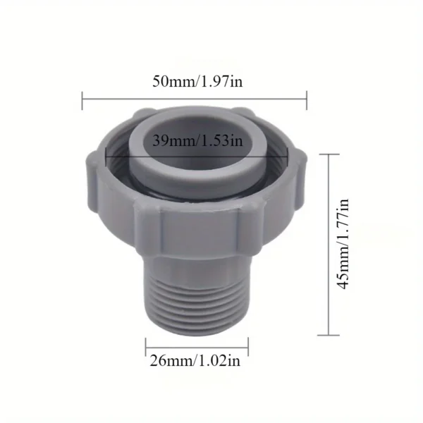 1PC Swimming Pool Drain Fitting Connector For P6A1420 Pools Connect To The Bottom Of The Pool