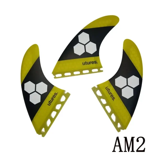 BiLong FUT AM-Size 3-Fin Surfboard Fins Glass Fiber Composite Material Tail Wave Surfboard Accessories Wakeboard Surf Fin