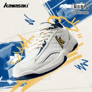 Kawasaki Retro High elasticity professional badminton shoes K1B50-C32012 table tennis shoes For Men Women 36-45 EUR