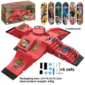 Professional Finger Skateboard DIY Skateboard Park Ramp Accessories Technology Deck Scene Venue Combination Toys Small Gifts