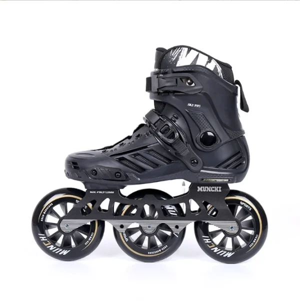 DF - Big three wheel speed skates adult professional racing roller skates adult roller skating children skates for men and women