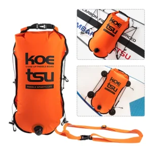 30L Paddle Board Bag Waterproof Inflatable Paddle Board Deck Bag with Storage Space Dry Bag for Swimming Kayaking Snorkeling