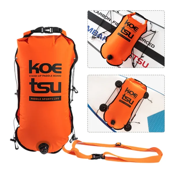 Se67a5536138245fdba5c6ab8f496ab2bf.webp 30L Paddle Board Bag Waterproof Inflatable Paddle Board Deck Bag with Storage Space Dry Bag for Swimming Kayaking Snorkeling