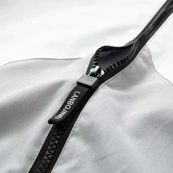 Jacket Fashion Casual Color Contrast Round Neck Coat Version Loose Quality Comfortable Fabric Breathable Parka Padded Jacket