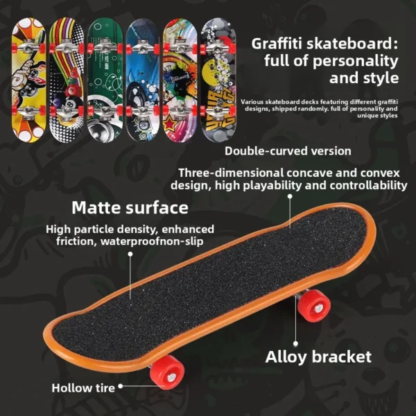 Sfe3de519a2164ef3abfbf65daf425268t.webp Professional Finger Skateboard DIY Skateboard Park Ramp Accessories Technology Deck Scene Venue Combination Toys Small Gifts